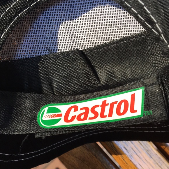 Castrol FLW TM outdoors lightweight fishing hat 5 panel baseball style black - Picture 4 of 16